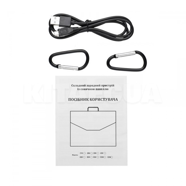Портативна сонячна панель 14Вт КВАНТ (PSB-14W) - 3