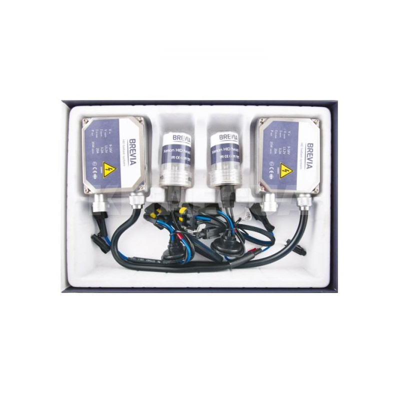 Комплект ксенону HB3 35W 12V (P20d) 6000К + Super Slim Ballast BREVIA (15562)