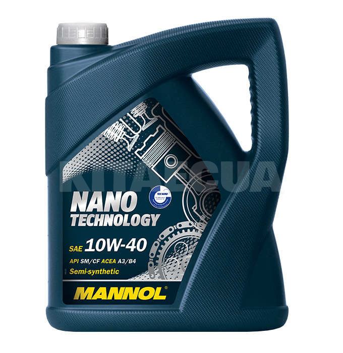 Масло моторне напівсинтетичне 4л 10W-40 Nano Technology Mannol (MN7503-4) - 2