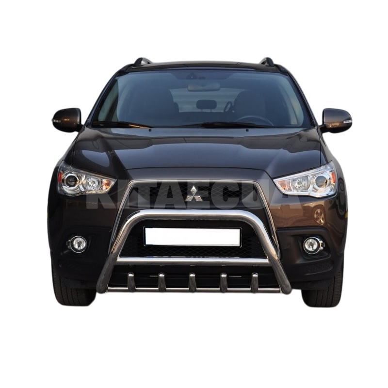 Кенгурятник WT003 Mitsubishi ASX 2010-2023 нержавеющая сталь CAN (dd14928) - 5