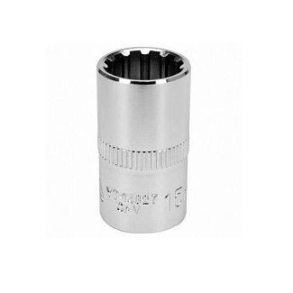 Головка торцевая SPLINE 15 мм 1/2" 38 мм блистер YATO