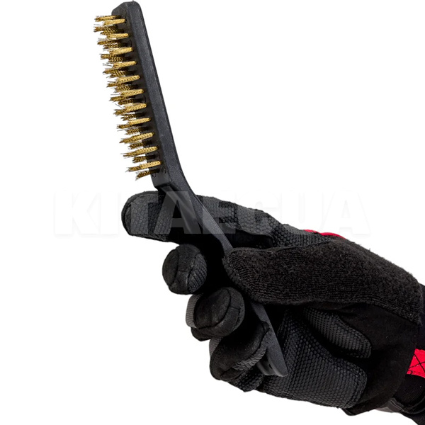 Щетки по металлу 3-рядные сталь-медь-нейлон с пластиковой ручкой 3шт. VOREL (06964) - 2