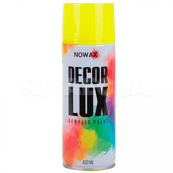 Краска желтая 450мл акриловая Decor Lux NOWAX (NX48020-NOWAX)