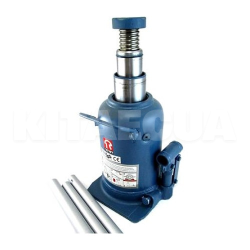 Домкрат гідравлічний пляшковий до 10т двухштоковый (210мм-520мм) (TONGRUN) TORIN (TG TH810001)