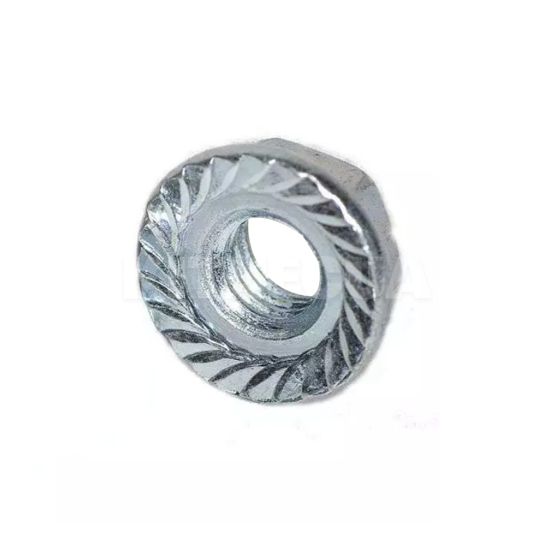 Гайка M16 с фланцем и насечкой DIN 6923 (4975) - 2