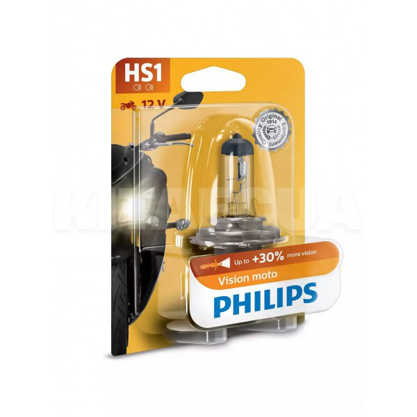 Галогенна лампа HS1 35W 12V Vision MOTO PHILIPS (12636 BW)