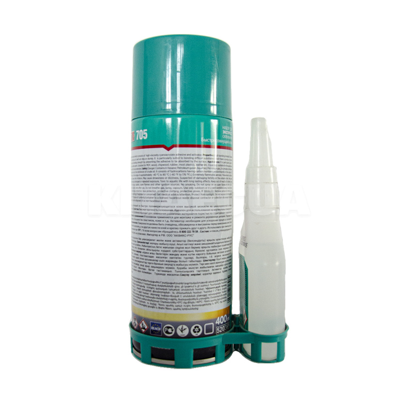 Клей з активатором двокомпонентний 705 Universal Fast 400мл+100мл Akfix (GA065) - 2