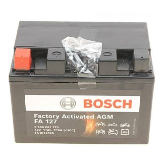 Мото аккумулятор FA 127 11Ач 210А "+" слева Bosch