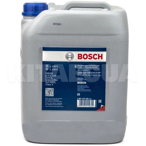Гальмівна рідина 5л DOT4 BOSCH (BO 1987479108)