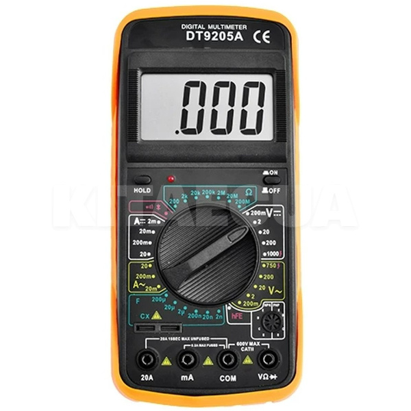 Мультиметр цифровой 0-1000В DT9205A (F-30082)