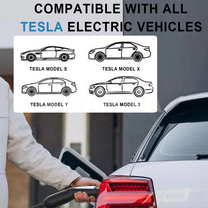 Зарядка для электромобиля 3.7 кВт 16А 1-фаза Type Tesla (американское авто) FEYREE (FY3.5-16-1PH-TSL) - 3