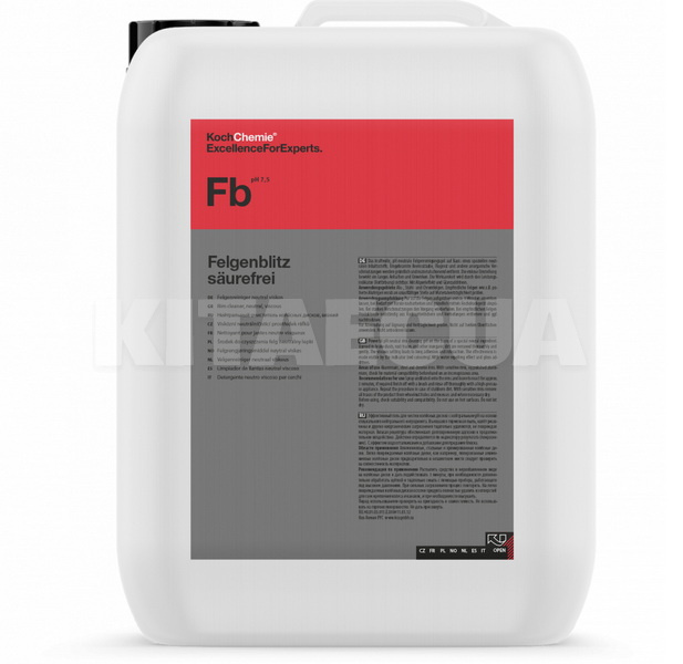 Очиститель дисков 31л Felgenblits Saurefrei Felgenreiniger Neutral Viskos Koch Chemie (218033)