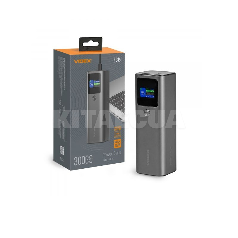 Повербанк VPB-316 30000mAh 162W + Display VIDEX (VPB-316-G)