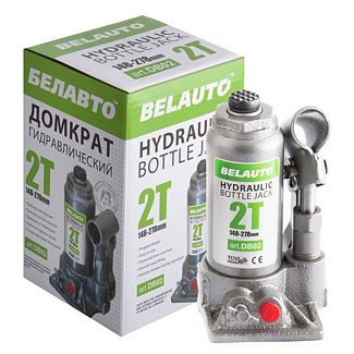 Домкрат гидравлический бутылочный до 2т (148мм-278мм) Белавто
