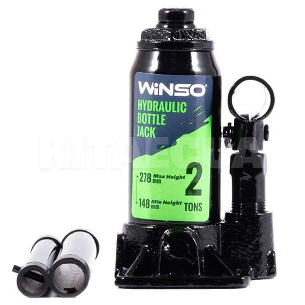 Домкрат гідравлічний пляшковий до 2т (148мм-278мм) Картонна упаковка Winso (170200)
