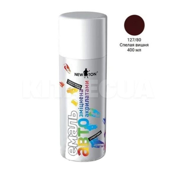 Краска-эмаль 400мл "спелая вишня" 127/80 NEW TON (57715-NEW-TON)