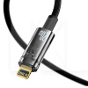 Кабель Type-C - Lightning 20W автоматичне відключення 1м чорний BASEUS (CATS000001)