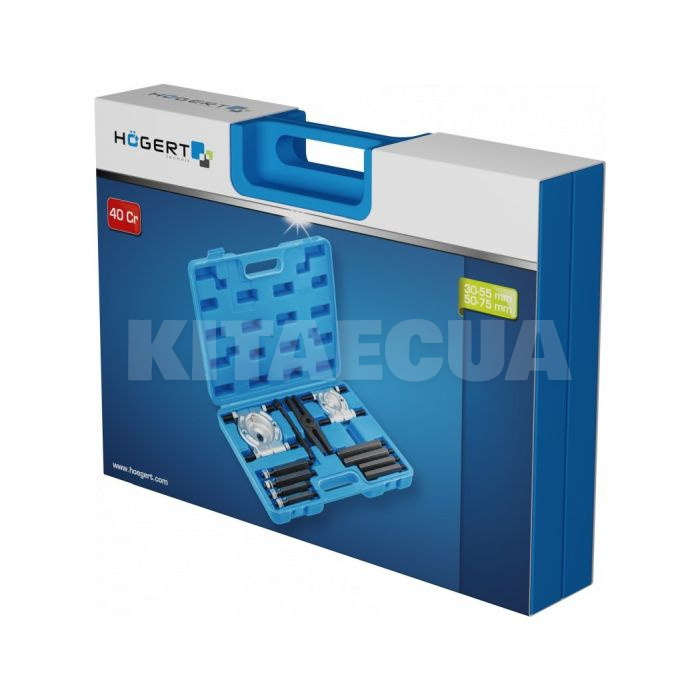 Набор съемников сепараторных для подшипников 12 предметов HOGERT (HT8G257) - 2