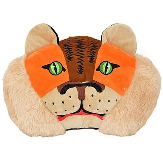 Подушка в машину декоративна "Тигр-Хантер" оранжево-бежева Tigres
