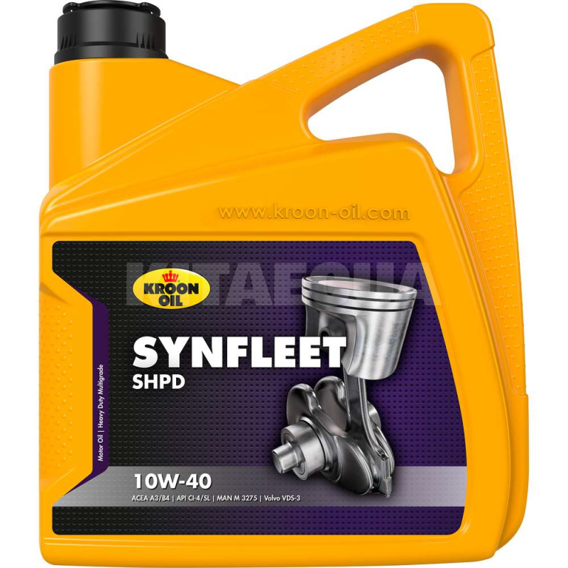 Масло моторное полусинтетическое 5л 10W-40 SYNFLEET SHPD KROON OIL (KL 02333)