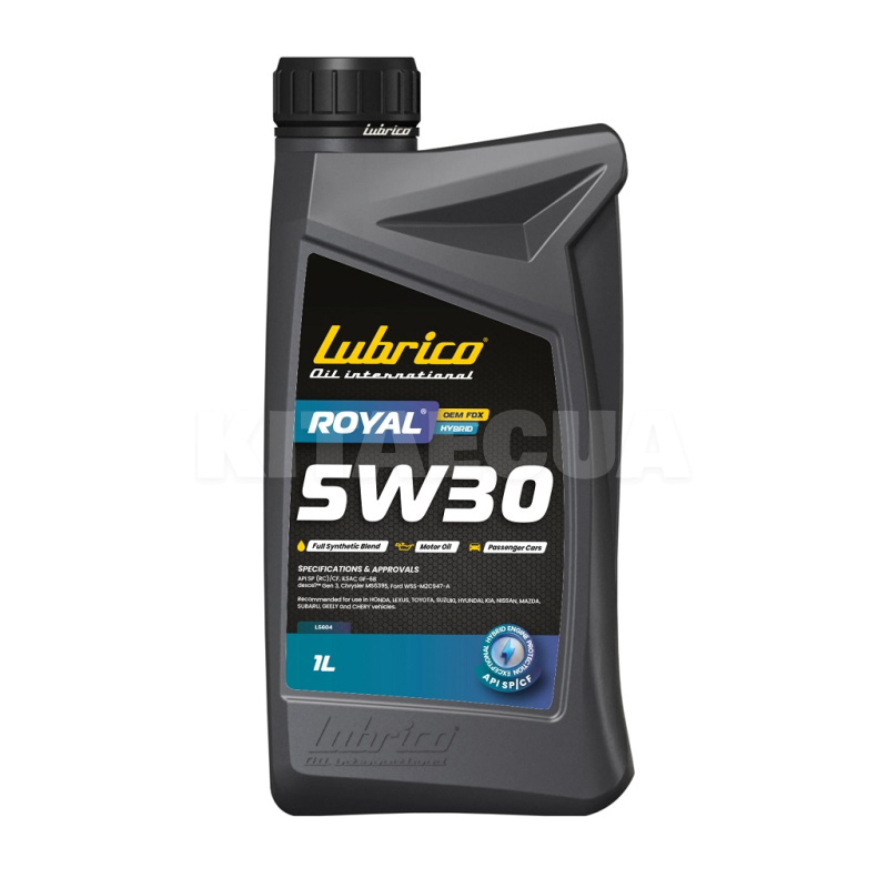 Масло моторное синтетическое 1л 5W-30 ROYAL OEM FDX HYBRID LUBRICO (L-5604-10100010)