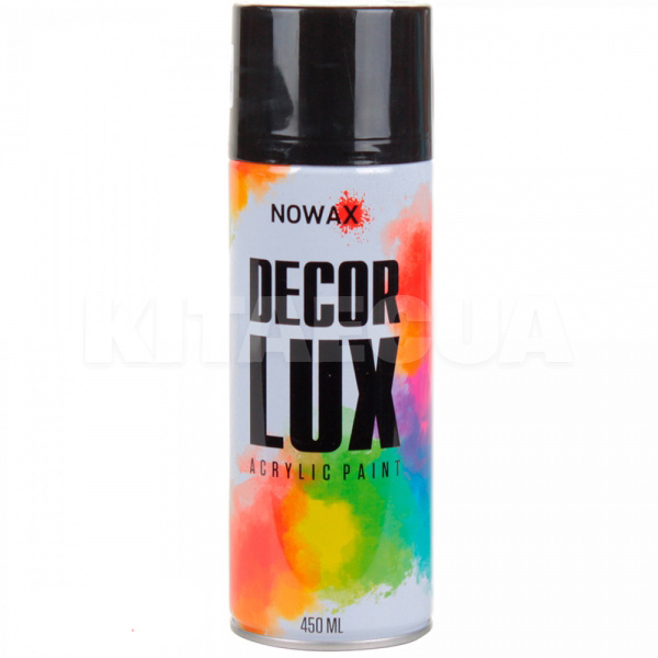 Фарба чорна матова 450мл акрилова Decor LUX NOWAX (NX48011-NOWAX)