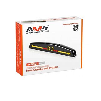 Парктроник A8221 V2 серый на 8 датчиков 22 мм AMS