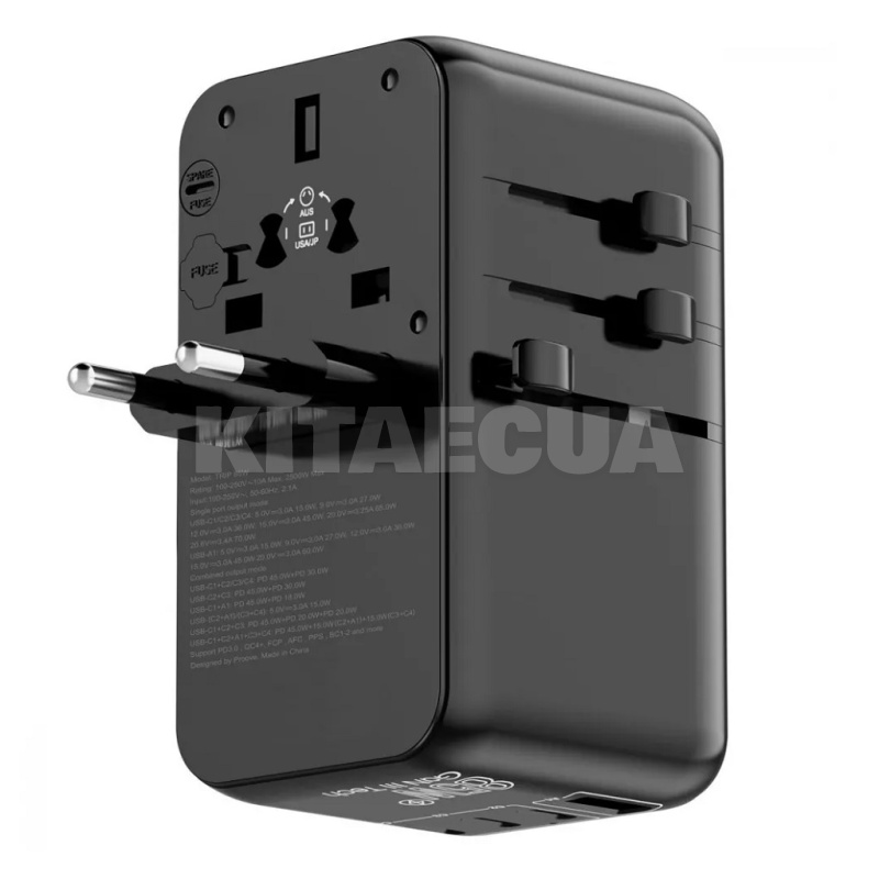 Універсальний адаптер 4Type-C/USB/AC 85W Trip PROOVE (588950001) - 3