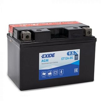 Мото аккумулятор 9.5Ач 130А "+" слева EXIDE