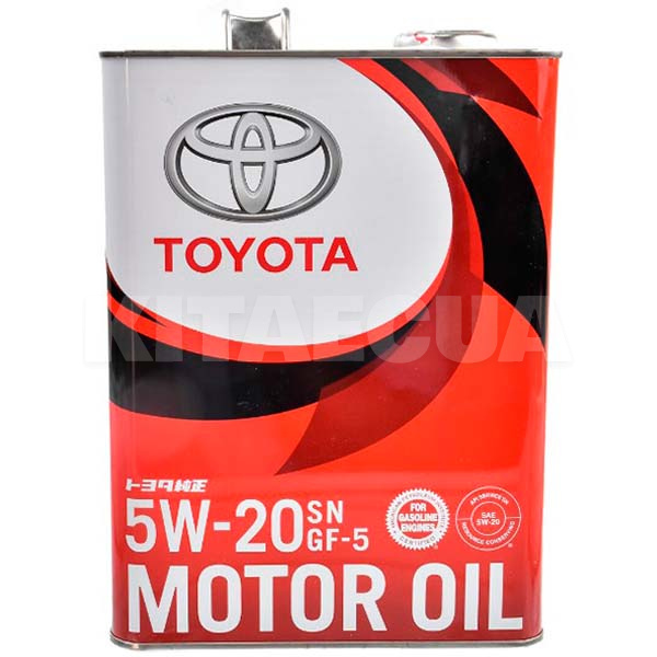 Масло моторное синтетическое 4л 5W-20 SN/GF-5 TOYOTA (08880-10605)