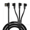 Кабель 3в1 USB - Lightning / microUSB / Type-C 1.2м черный SC-340 XoKo (SC-340-BK)