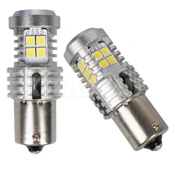 Світлодіодна лампа U24 12V P21W 5500K (компл.) AMS (41298) - 2