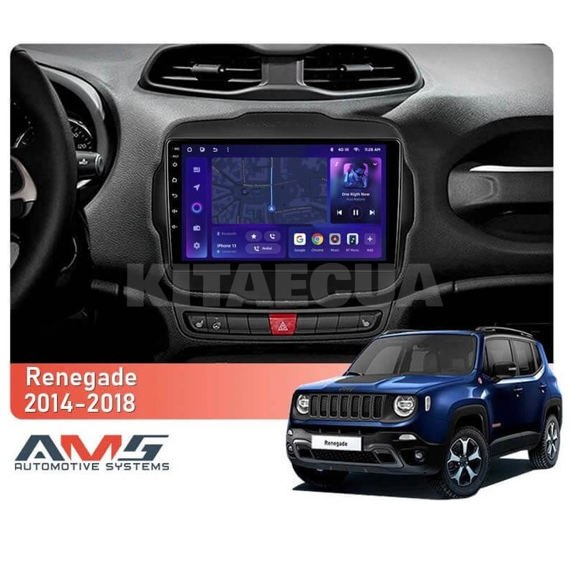 Штатная магнитола MOSS M3 4+32 ГБ 9" Jeep Renegade 2014-2018 AMS (50038) - 2