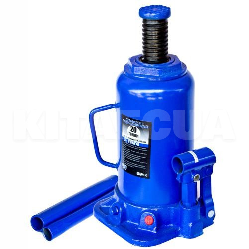Домкрат гідравлічний пляшковий до 20т (242-452мм) VITOL (ДБ-20002)