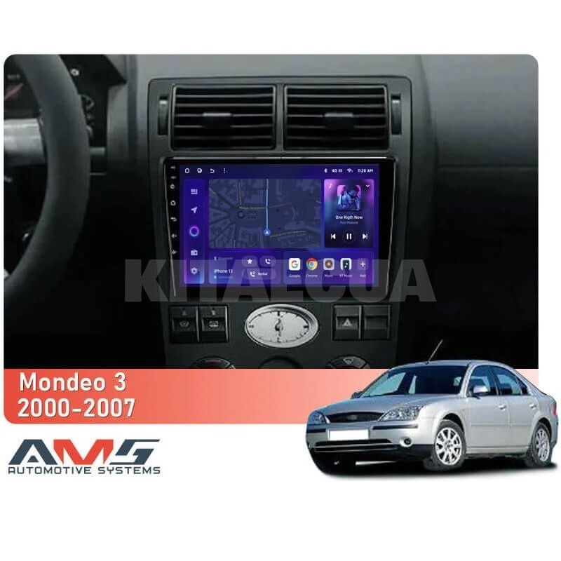 Штатная магнитола MOSS M3 4+32 ГБ 9" Ford Mondeo 3 2000-2007 9" (F2) AMS (49884) - 2