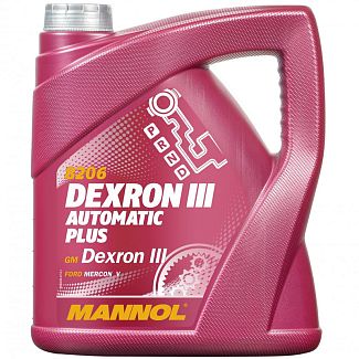 Масло трансмісійне синтетичне 4л (в ГУР) ATF Dexron III Automatic Plus Mannol