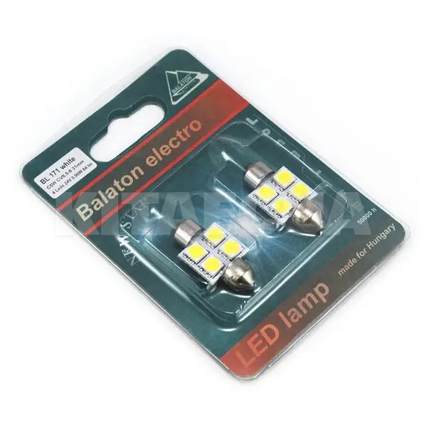 LED лампа для авто BL-171 SV8.5-8 0.94W (комплект) BALATON (135982) - 2