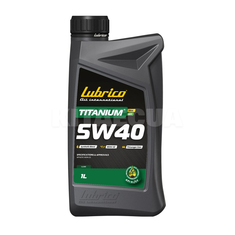 Масло моторное синтетическое 1л 5W-40 TITANIUM CDX DPF LUBRICO (L-1163-10100010)
