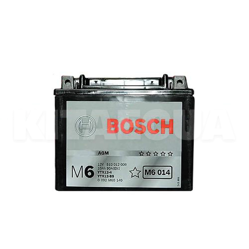 Мото аккумулятор 10Ач 150А "+" слева Bosch (0092M60140)