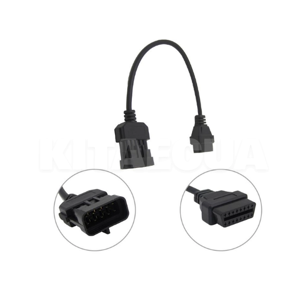 Переходник диагностический для автосканера 10 pin - OBD-2 16 pin Opel Autocom (ADAC10PIN216)