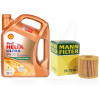 Олія синтетична 5л 0W-20 Helix Ultra + Фільтр Mann-Filter Toyota Camry 2.5 SHELL (ТОВ-У512788-HU7019Z)