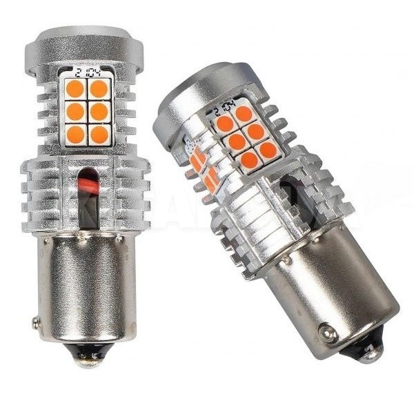 Светодиодная лампа U24 12V P21W 1300K (компл.) AMS (41296) - 4
