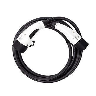 Зарядный кабель для электромобиля 7.4 кВт 32А 1-фаза 5м Type 2 (станция) - Type 2 (евпропейское авто Duosida