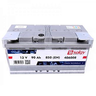 Автомобільний акумулятор 90Ач 850А "+" праворуч Solgy