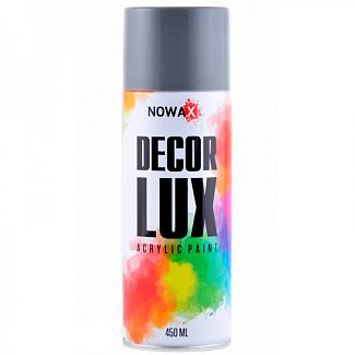 Фарба світло-сіра 450мл акрилова Decor Lux NOWAX