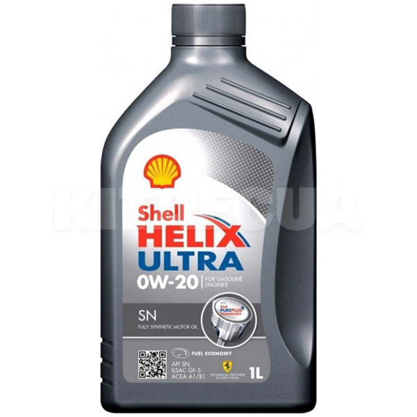 Масло моторное синтетическое 1л 0W-20 Helix Ultra SN SHELL (550040603) - 2