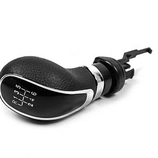 Ручка КПП чорна шкірозамінник для Opel Astra J 2010-2015р 6 ступ ABM