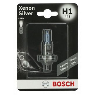 Галогенная лампа H1 55W 12V Xenon Silver 50% Bosch