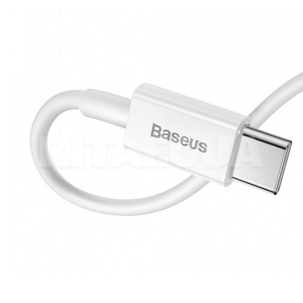 Кабель Type-C - Lightning Superior Series Fast Charging PD 20W 0.25м білий BASEUS (CATLYS-02) - 3
