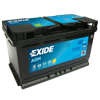 Аккумулятор автомобильный 82Ач 800А "+" справа EXIDE